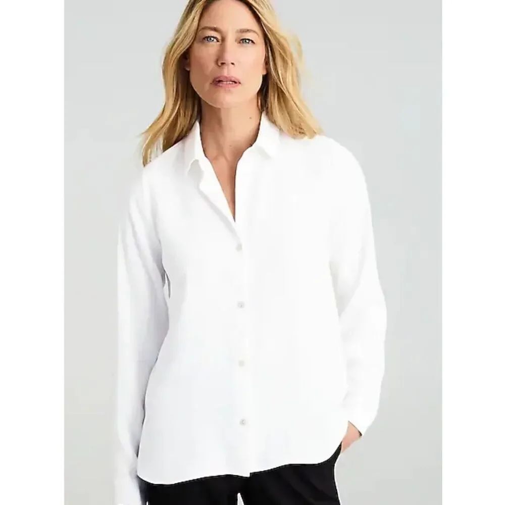 J. Jill White Shirt Collection Button-Front Shirt